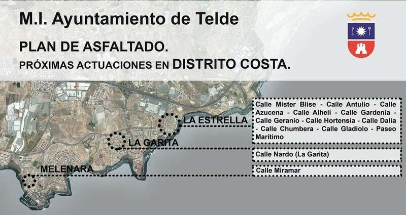 Infografía con las calles a repavimentar en los próximos meses / TA